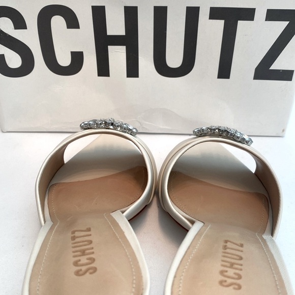 SCHUTZ • “Meisho” in Pearl Color Heel Mules - Picture 8 of 15